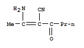 2-(1-氨基亚乙基)-3-氧代-己腈结构式_756531-30-3结构式