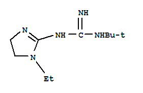(9ci)-n-(1,1-二甲基乙基)-n-(1-乙基-4,5-二氢-1H-咪唑-2-基)-胍结构式_756758-42-6结构式