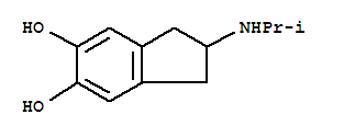(9ci)-2,3-二氢-2-[(1-甲基乙基)氨基]-1H-茚-5,6-二醇结构式_756758-56-2结构式