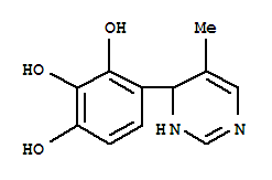 (9ci)-4-(1,4-二氢-5-甲基-4-嘧啶)-1,2,3-苯三醇结构式_756766-57-1结构式