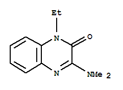 (9ci)-3-(二甲基氨基)-1-乙基-2(1H)-喹噁啉酮结构式_756797-55-4结构式
