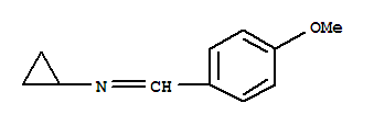 (9ci)-n-[(4-甲氧基苯基)亚甲基]-环丙胺结构式_756845-65-5结构式
