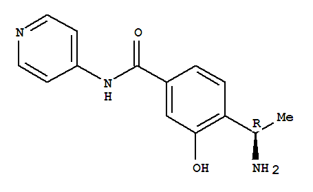 (r)-(9ci)-4-(1-氨基乙基)-3-羟基-n-4-吡啶-苯甲酰胺结构式_757165-17-6结构式