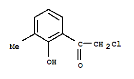 (9ci)-2-氯-1-(2-羟基-3-甲基苯基)-乙酮结构式_75717-51-0结构式
