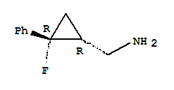 (1r,2r)-rel-(9ci)-2-氟-2-苯基-环丙烷甲胺结构式_757181-90-1结构式