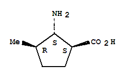 (1s,2s,3r)-(9ci)-2-氨基-3-甲基-环戊烷羧酸结构式_757186-25-7结构式