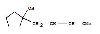 (9ci)-1-(3-甲氧基-2-丙烯基)-环戊醇结构式_757219-30-0结构式