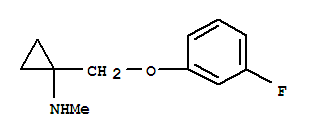 (9ci)-1-[(3-氟苯氧基)甲基]-n-甲基-环丙胺结构式_757934-12-6结构式