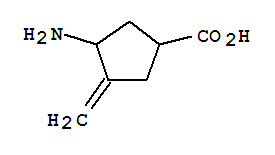 (9ci)-3-氨基-4-亚甲基-环戊烷羧酸结构式_757942-64-6结构式