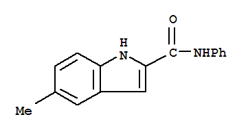 (9ci)-5-甲基-n-苯基-1H-吲哚-2-羧酰胺结构式_757946-31-9结构式