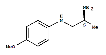 (2s)-(9ci)-n1-(4-甲氧基苯基)-1,2-丙二胺结构式_757976-21-9结构式