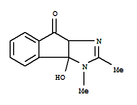 (9ci)-3a,8a-二氢-3a-羟基-2,3-二甲基-茚并[1,2-d]咪唑-8(3h)-酮结构式_758637-31-9结构式