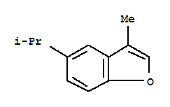 (9ci)-3-甲基-5-(1-甲基乙基)-苯并呋喃结构式_758686-34-9结构式
