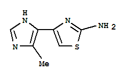 (4CI)-2-氨基-4-(4-甲基-5-咪唑)-噻唑结构式_758718-69-3结构式