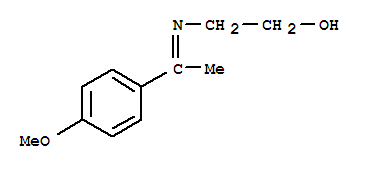 (9ci)-2-[[1-(4-甲氧基苯基)亚乙基]氨基]-乙醇结构式_759418-47-8结构式