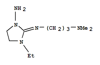 1,3-Propanediamine,n-(1-amino-3-ethyl-2-imidazolidinylidene)-n,n-dimethyl-(9ci)Structure,759444-28-5Structure 1,3-Propanediamine,n-(1-amino-3-ethyl-2-imidazolidinylidene)-n,n-dimethyl-(9ci) Structure,759444-28-5Structure