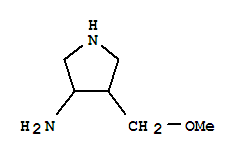 3-Pyrrolidinamine,4-(methoxymethyl)-(9ci) Structure