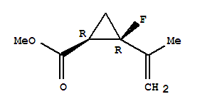 2-氟-2-(1-甲基乙烯)-环丙烷羧酸甲酯结构式_760179-39-3结构式