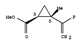 2-(1-氟乙烯)-2-甲基-环丙烷羧酸甲酯结构式_760179-40-6结构式