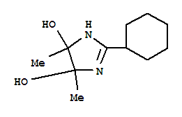 (9ci)-2-环己基-4,5-二氢-4,5-二甲基-1H-咪唑-4,5-二醇结构式_761348-76-9结构式