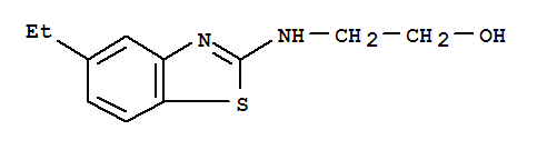 (9ci)-2-[(5-乙基-2-苯并噻唑)氨基]-乙醇结构式_761352-88-9结构式