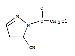 (9ci)-1-(氯乙酰基)-4,5-二氢-1H-吡唑-5-甲腈结构式_761414-68-0结构式