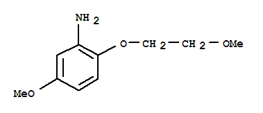 (9ci)-5-甲氧基-2-(2-甲氧基乙氧基)-苯胺结构式_761441-15-0结构式