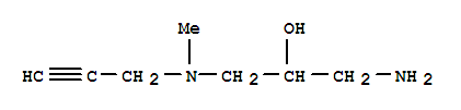 (9ci)-1-氨基-3-(甲基-2-丙炔氨基)-2-丙醇结构式_762217-92-5结构式