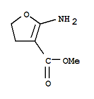 (9ci)-2-氨基-4,5-二氢-3-呋喃羧酸甲酯结构式_76263-27-9结构式