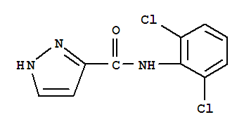 (9ci)-n-(2,6-二氯苯基)-1H-吡唑-3-羧酰胺结构式_763108-27-6结构式
