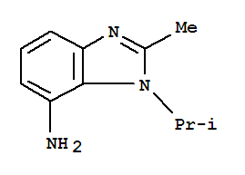 (9ci)-2-甲基-1-(1-甲基乙基)-1H-苯并咪唑-7-胺结构式_76320-93-9结构式