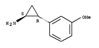 (1s-反式)-(9ci)-2-(3-甲氧基苯基)-环丙胺结构式_763887-87-2结构式