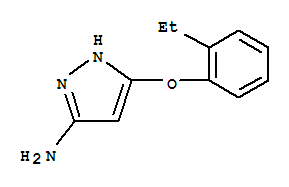 (9ci)-5-(2-乙基苯氧基)-1H-吡唑-3-胺结构式_763890-72-8结构式