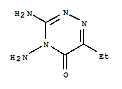 (9ci)-3,4-二氨基-6-乙基-1,2,4-噻嗪-5(4h)-酮结构式_763908-37-8结构式