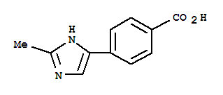 (9ci)-4-(2-甲基-1H-咪唑-4-基)-苯甲酸结构式_763913-26-4结构式