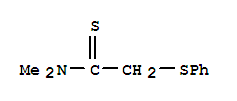 N,N-二甲基-2-(苯基硫代)-乙烷硫代酰胺结构式_76454-68-7结构式