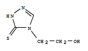 (9ci)-2,4-二氢-4-(2-羟基乙基)-3H-1,2,4-噻唑-3-硫酮结构式_764605-76-7结构式