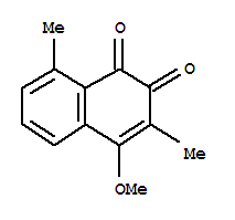 (9ci)-4-甲氧基-3,8-二甲基-1,2-萘二酮结构式_764713-24-8结构式