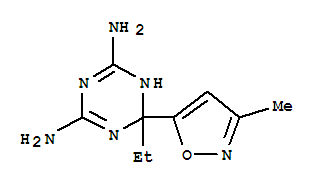 (9ci)-6-乙基-1,6-二氢-6-(3-甲基-5-异噁唑基)-1,3,5-三嗪-2,4-二胺结构式_765219-61-2结构式