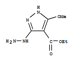 (9ci)-3-肼基-5-甲氧基-1H-吡唑-4-羧酸乙酯结构式_765233-67-8结构式