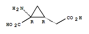 (1r-顺式)-(9ci)-2-氨基-2-羧基-环丙烷乙酸结构式_765241-71-2结构式