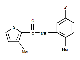 (9ci)-n-(5-氟-2-甲基苯基)-3-甲基-2-噻吩羧酰胺结构式_765283-57-6结构式