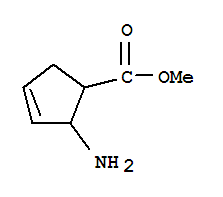 (9ci)-2-氨基-3-环戊烯-1-羧酸甲酯结构式_765864-04-8结构式