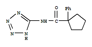 (9ci)-1-苯基-n-1H-四唑-5-基-环戊烷羧酰胺结构式_765932-36-3结构式