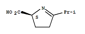 (s)-(9ci)-3,4-二氢-5-(1-甲基乙基)-2H-吡咯-2-羧酸结构式_766484-93-9结构式