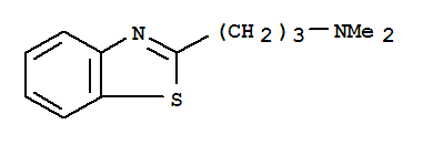 (9ci)-N,N-二甲基-2-苯并噻唑丙胺结构式_76712-90-8结构式