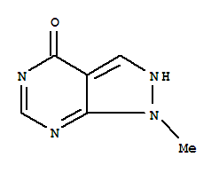 (9ci)-1,2-二氢-1-甲基-4H-吡唑并[3,4-d]嘧啶-4-酮结构式_767237-00-3结构式