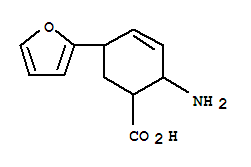 (9ci)-2-氨基-5-(2-呋喃)-3-环己烯-1-羧酸结构式_767596-75-8结构式