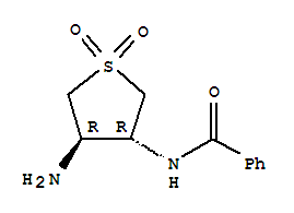 反式-(9ci)-n-(4-氨基四氢-1,1-二氧化物-3-噻吩)-苯甲酰胺结构式_768322-24-3结构式