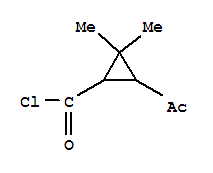 (9ci)-3-乙酰基-2,2-二甲基-环丙烷羰酰氯结构式_76842-23-4结构式